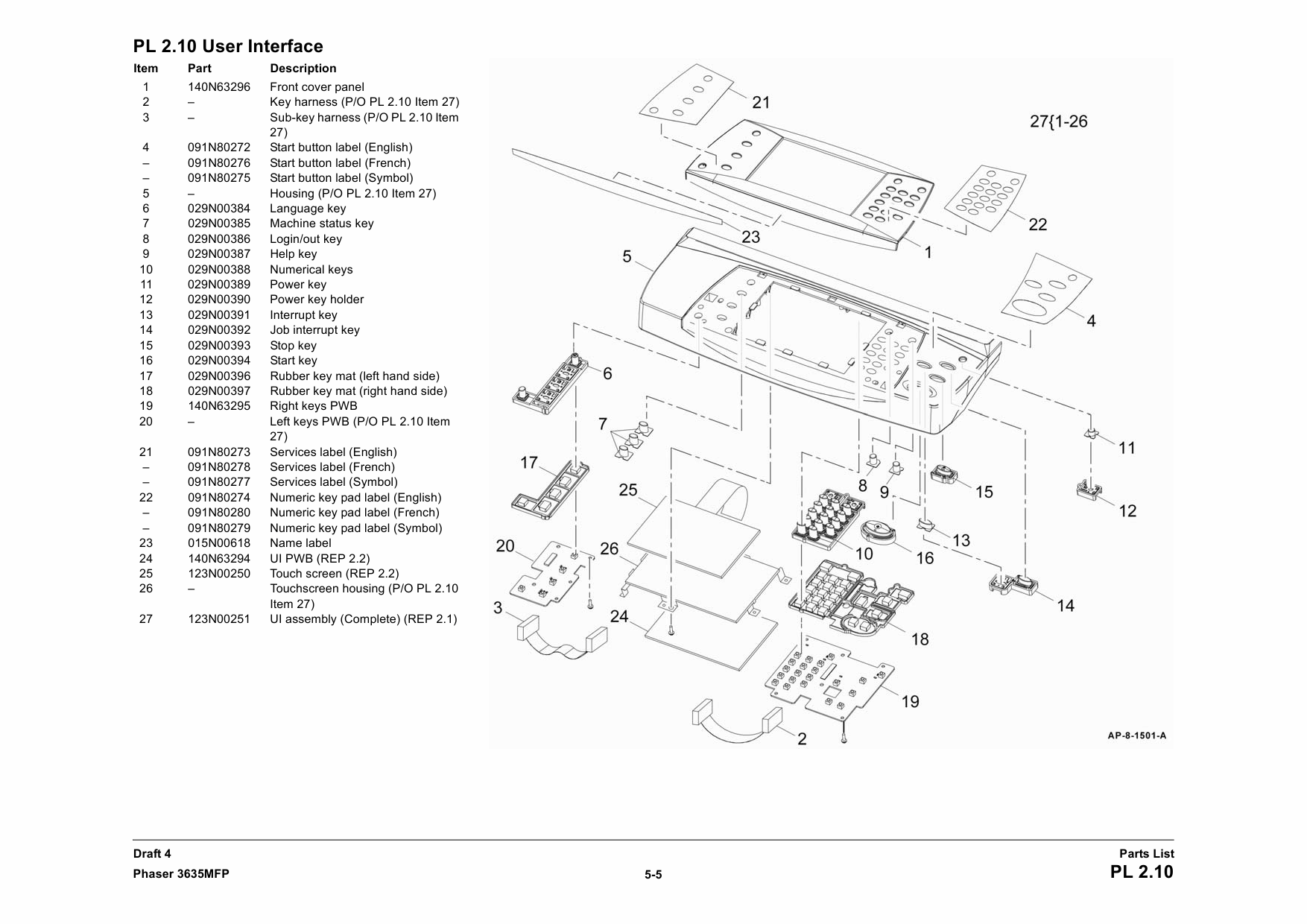 Xerox Phaser 3635-MFP Parts List and Service Manual-5